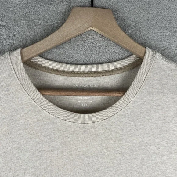 Banana Republic Men's Shirt NWT Size 2XL Oatmeal Heather Signature - Picture 2 of 10